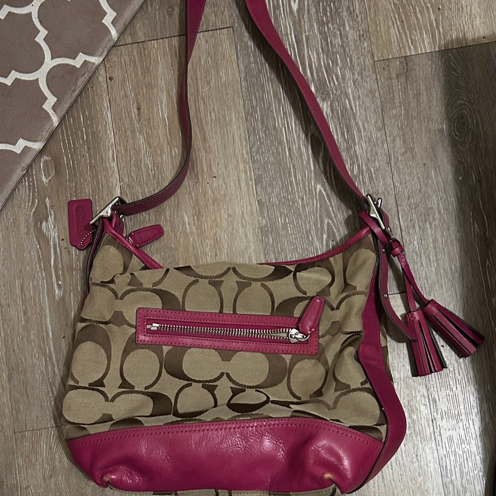 Stylish Pink and Brown Women's Bag